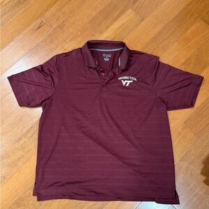 Vintage Champion Dri-Fit Virginia Tech Polo Burgundy Men’s Size XL
